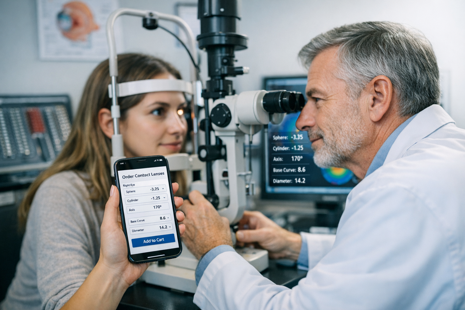 Contactlenzen parameters