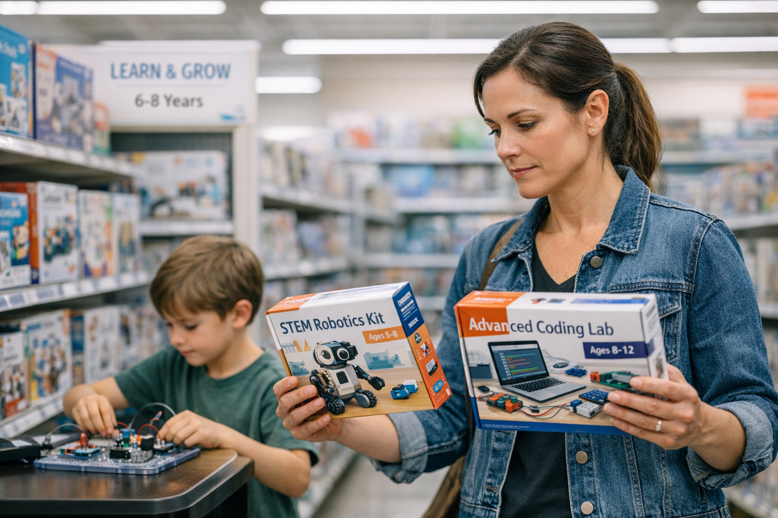 Verschillende soorten educatief speelgoed per leeftijd