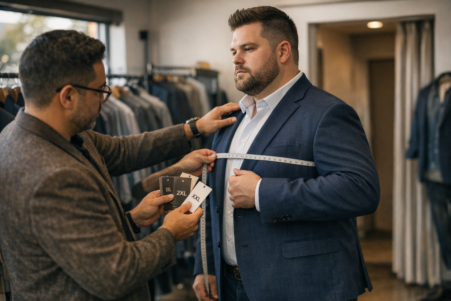 Grote maten herenkleding pasvorm