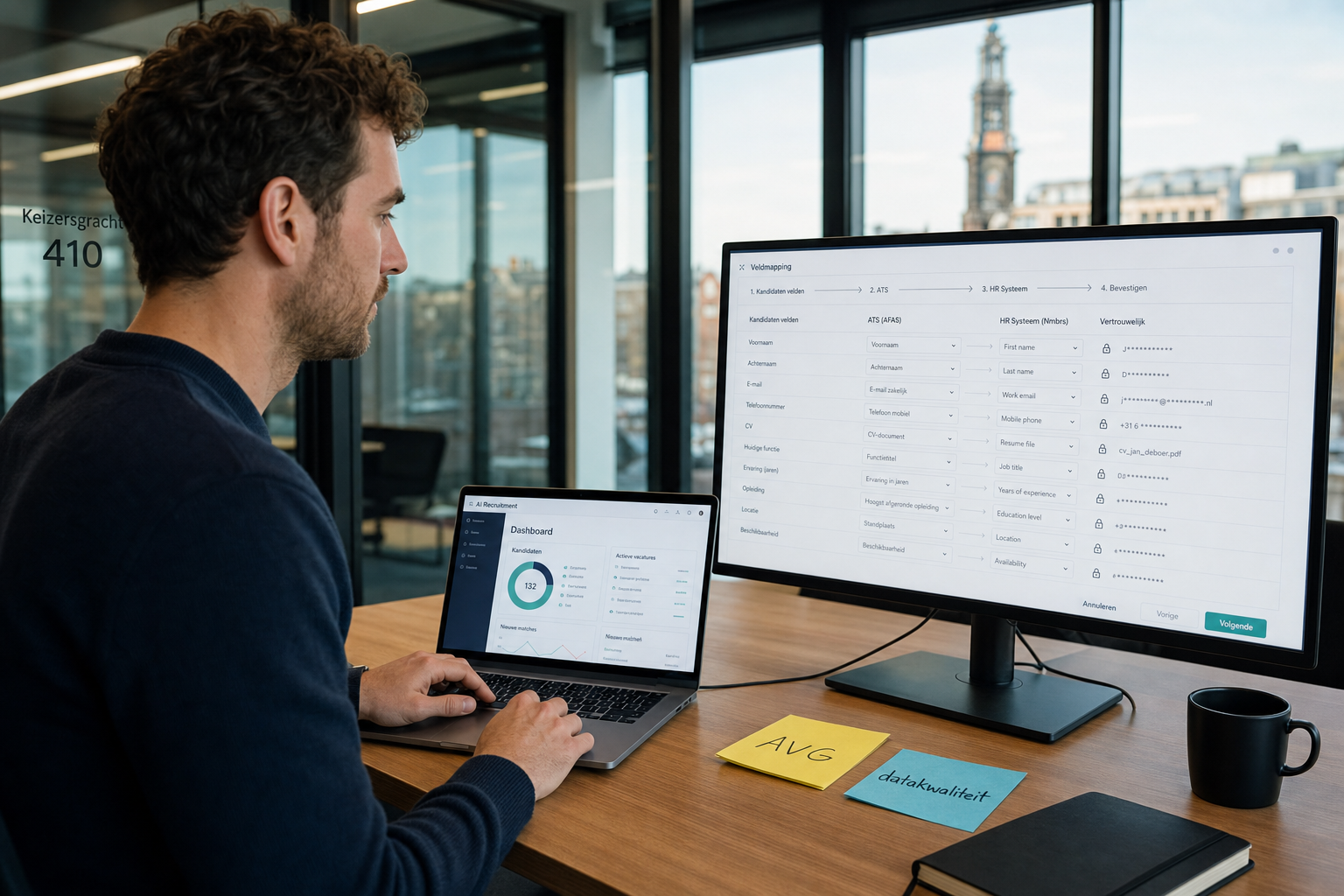 AI recruitment software integratie met HR-systemen