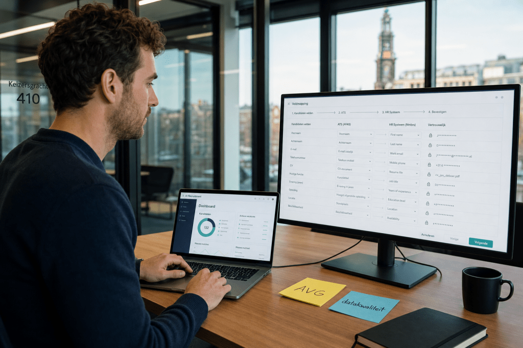 Hoe integreer je AI recruitment software met je ATS en HR-systemen zonder datakwaliteit of privacy (AVG) in gevaar te&nbsp;brengen?
