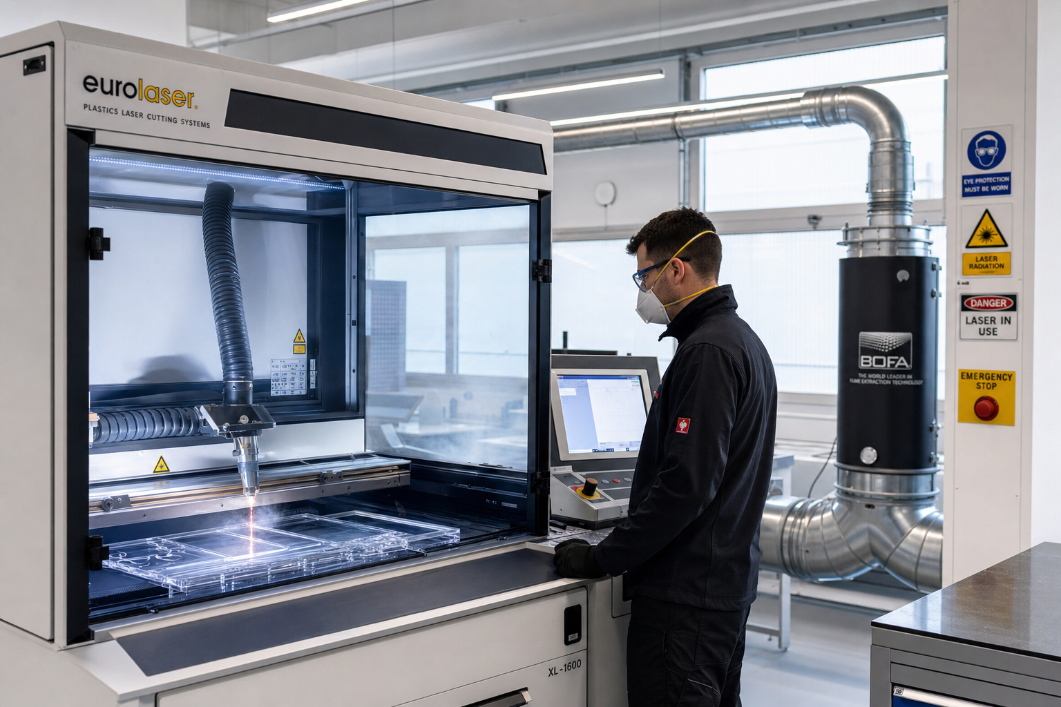 Veiligheids- en ventilatie-eisen bij kunststof lasersnijden